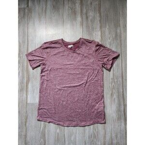 Columbia Men's Runner Shirt Short Sleeve Round Neck Heathered Red Soft Sz M EUC